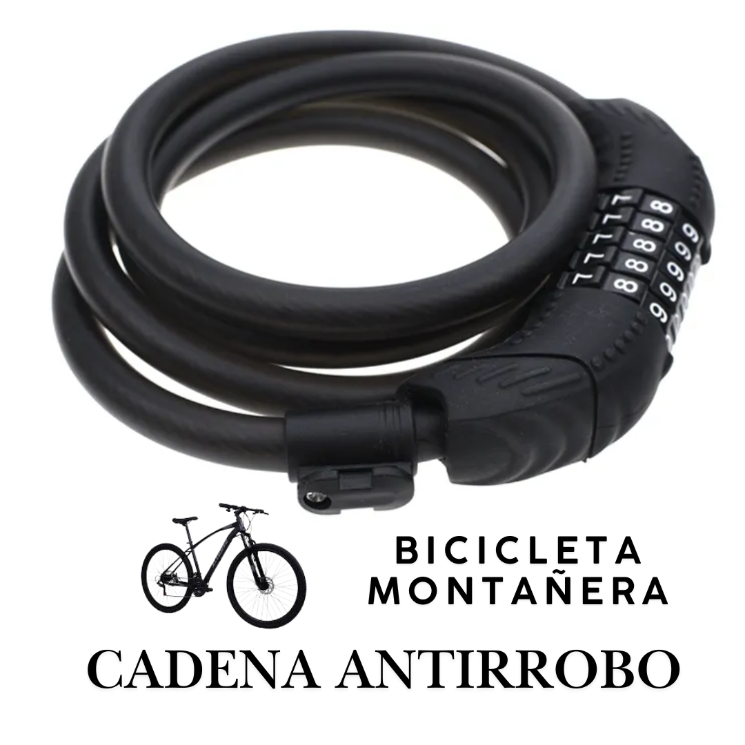 Cadena Antirrobo para Bicicletas y Bici moto