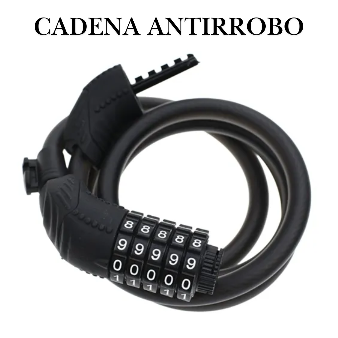 Cadena Antirrobo para Bicicletas y Bici moto