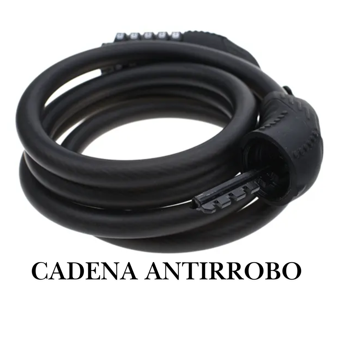 Cadena Antirrobo para Bicicletas y Bici moto