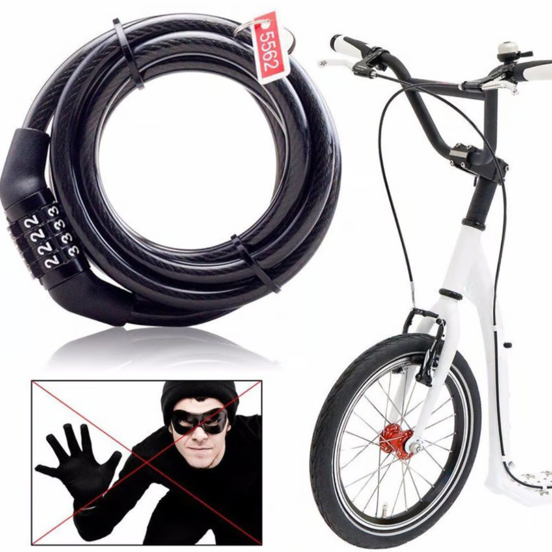 Cadena Antirrobo para Bicicletas y Bici moto